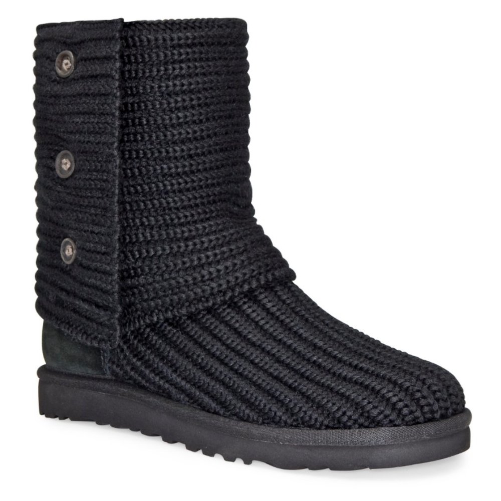UGG CLASSIC CARDY BLACK BOOTS